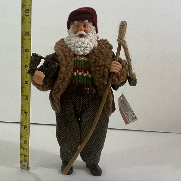 Santa With Binoculars And Walking Stick Figure from Celebrate It Christmas 10” - Picture 13 of 13
